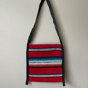 Aztec Mexican Blanket Crossbody purse wide strap